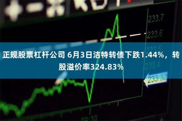 正规股票杠杆公司 6月3日洁特转债下跌1.44%，转股溢价率324.83%