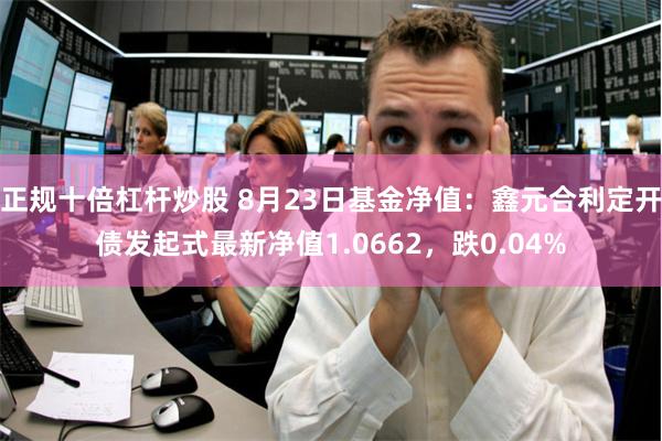 正规十倍杠杆炒股 8月23日基金净值：鑫元合利定开债发起式最新净值1.0662，跌0.04%